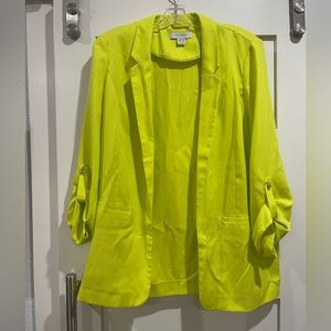 Lightweight lime green blazer